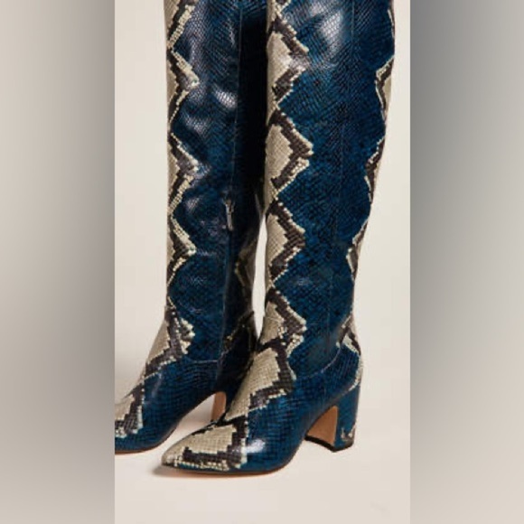 Sam Edelman Hai Tall snake print Boots Size: 6.5 - Picture 2 of 8